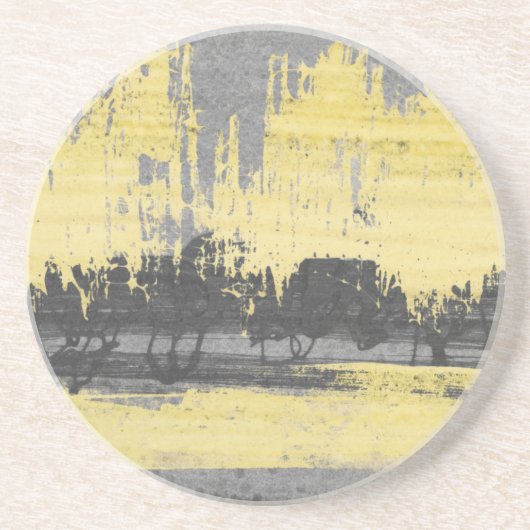 Radar II Sandstein Untersetzer (Vorne)