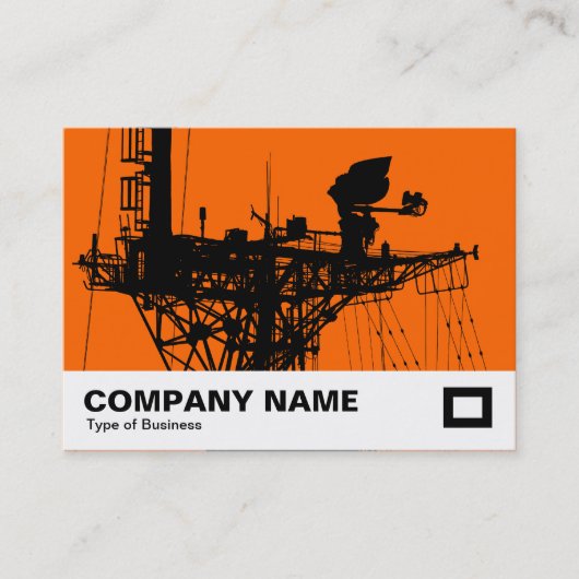 Radar Mast - Orange Visitenkarte (Vorderseite)