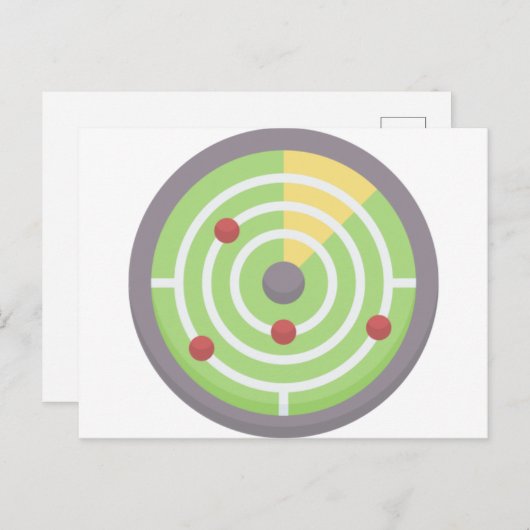 Radar Postkarte (Vorne/Hinten)