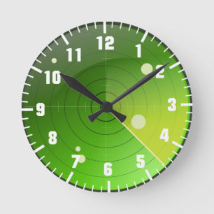 Radar Runde Wanduhr