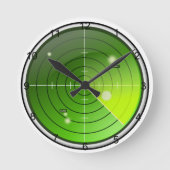 Radar Runde Wanduhr (Vorderseite)