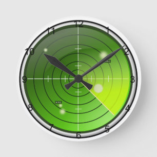Radar Runde Wanduhr