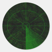 Radar Runder Aufkleber (Vorderseite)