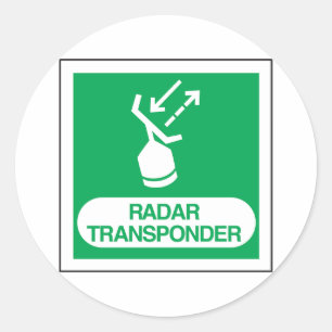 Radar-Transponder-Aufkleber Runder Aufkleber