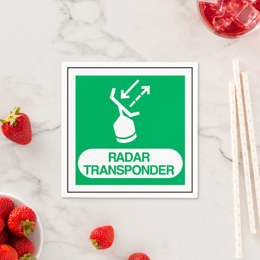 Radar Transponder Paper Napkins Serviette