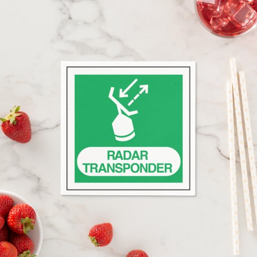 Radar Transponder Paper Napkins Serviette (Beispiel)
