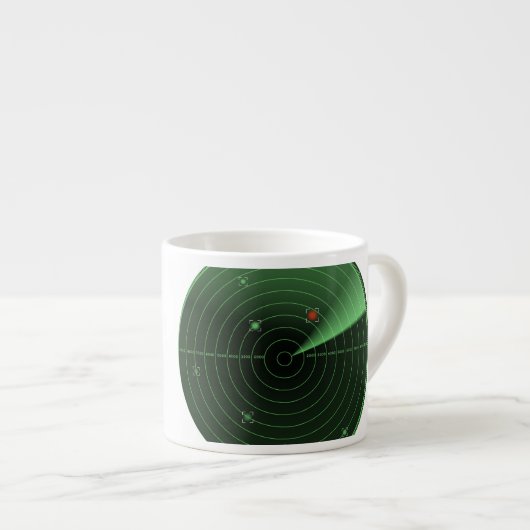 Radarbecher Espressotasse (Vorderseite Rechts)