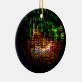 Radarkaleidoskopmuster Keramik Ornament (Rechts)
