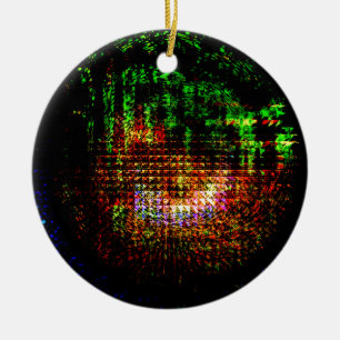 Radarkaleidoskopmuster Keramik Ornament