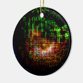 Radarkaleidoskopmuster Keramik Ornament (Links)