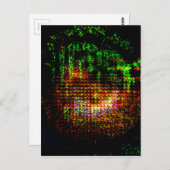 Radarkaleidoskopmuster Postkarte (Vorne/Hinten)