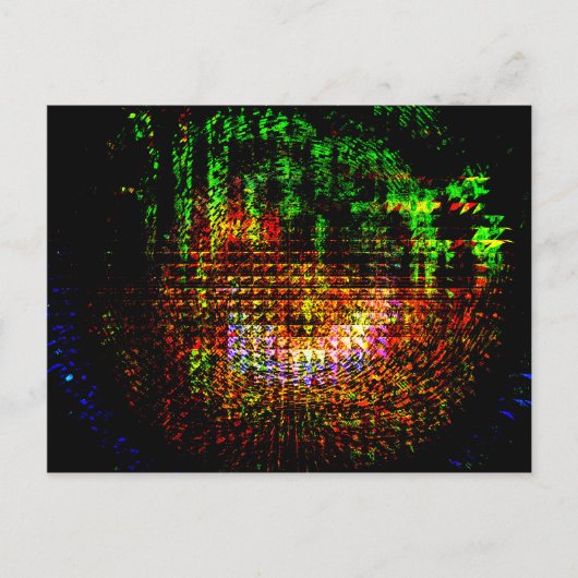 Radarkaleidoskopmuster Postkarte (Vorderseite)
