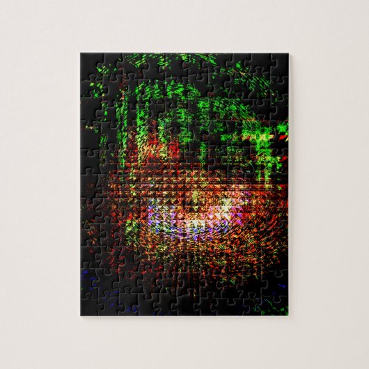 Radarkaleidoskopmuster Puzzle (Vertikal)