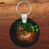 Radarkaleidoskopmuster Schlüsselanhänger (Vorderseite)
