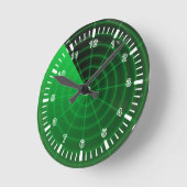 Radarmuster Runde Wanduhr (Winkel)