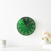 Radarmuster Runde Wanduhr (Zuhause)