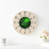 Radarnähe mit militärischer Zeit Große Wanduhr (Zuhause)