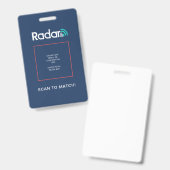 RadarQR-Abzeichen Ausweis (Vorder- & Rückseite)