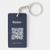 RadarQR-Schlüsselanhänger Schlüsselanhänger (Rückseite)