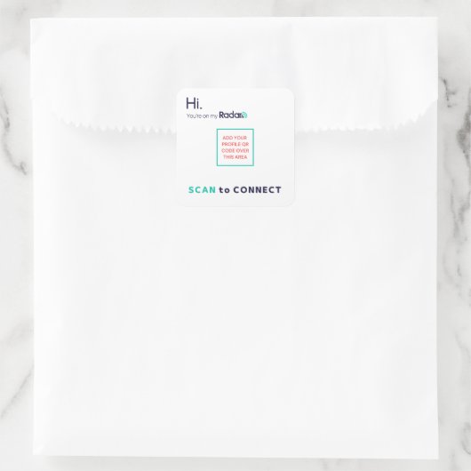 RadarQR Stickers (Tasche)