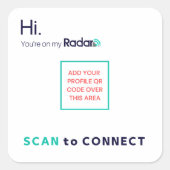 RadarQR Stickers (Vorderseite)