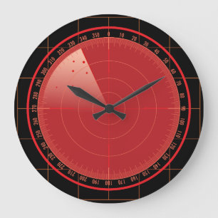 Radarsuchrunde Große Wanduhr