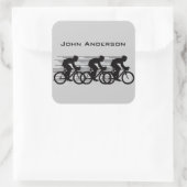 Radaufkleber Quadratischer Aufkleber (Tasche)