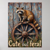Radbeobachter: Eine Raccoon-Höhle Poster (Vorne)
