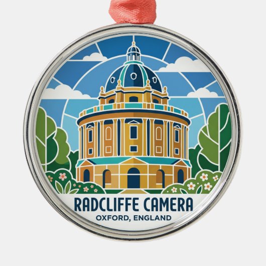 Radcliffe Camera England Ornament Aus Metall (Vorne)