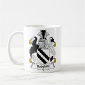 Radcliffe Familienwappen Kaffeetasse (Links)