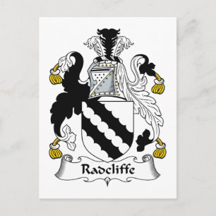 Radcliffe Familienwappen Postkarte
