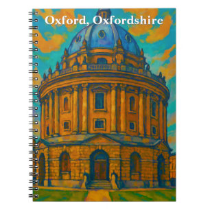 Radcliffe-Kamera in Oxford Gouache Malerei Notizblock