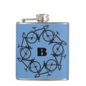 Raddesignflasche Flachmann (Vorderseite)