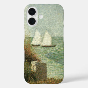Rade de Grandcamp von Georges Seurat, Vintage Art iPhone 16 Hülle