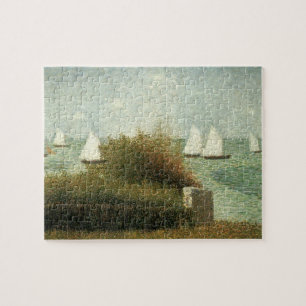 Rade de Grandcamp von Georges Seurat, Vintage Art Puzzle