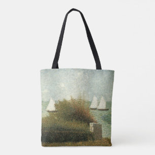 Rade de Grandcamp von Georges Seurat, Vintage Art Tasche