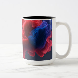 Rade & Tha Smoke Moderne Abstrakt Zweifarbige Tasse