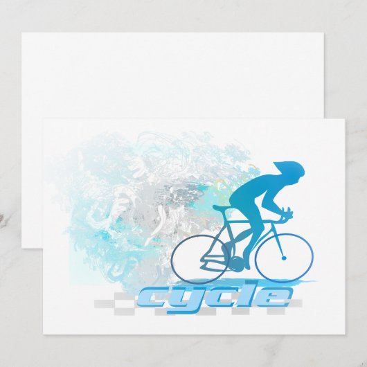 Radeinladung Einladung (Vorne/Hinten)