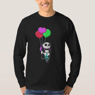 Radel Panda Bicycle Balloon Pedal Balloon Bik T-Shirt
