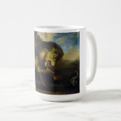 Raden Saleh® Coffee Mug 'Lions and Snake' Kaffeetasse (VorderseiteRechts)