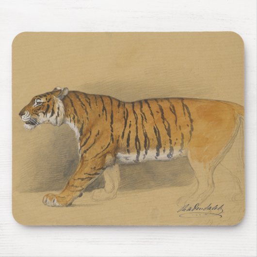 Raden Saleh® Mauspad 'Laufender Javanischer Tiger' (Vorne)