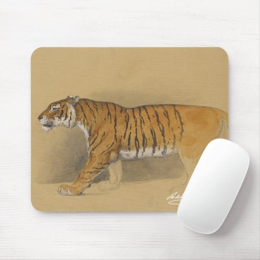 Raden Saleh® Mouse Pad 'Walking Javanese Tiger' Mousepad (Mit Mouse)