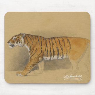 Raden Saleh® Mouse Pad 'Walking Javanese Tiger' Mousepad