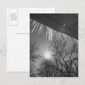 Räder auf Dach und Sonne Postkarte (Vorne/Hinten)