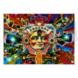 Räder der Glückwunschkarte