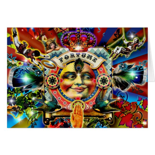 Räder der Glückwunschkarte (Vorderseite (Horizontal))