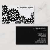 Räder der Industrie - (Gold) Visitenkarte (Vorne/Hinten)