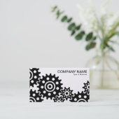 Räder der Industrie - (Gold) Visitenkarte (Stehend Vorderseite)