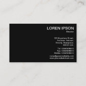 Räder der Industrie - (Gold) Visitenkarte (Rückseite)