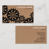 Räder der Industrie - Karton Visitenkarte (Vorne/Hinten)